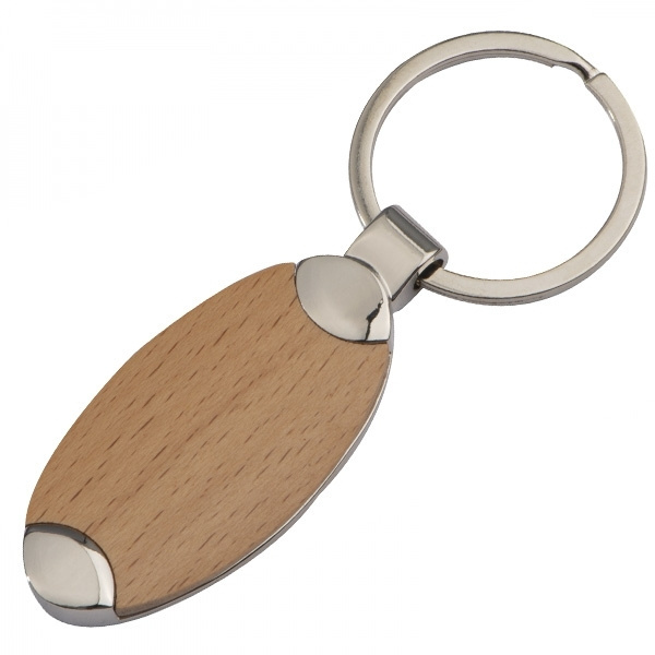Logo trade promotional gift photo of: Wooden keyring BALTRUM