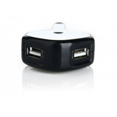 Logo trade corporate gifts image of: Dual USB Car Charger