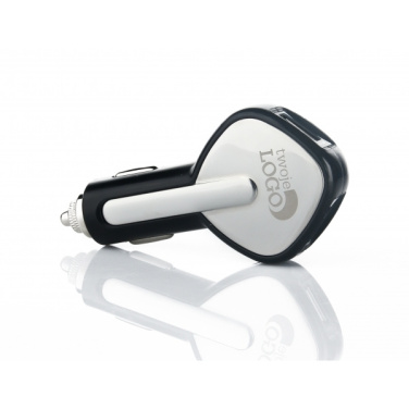 Logo trade business gift photo of: Dual USB Car Charger