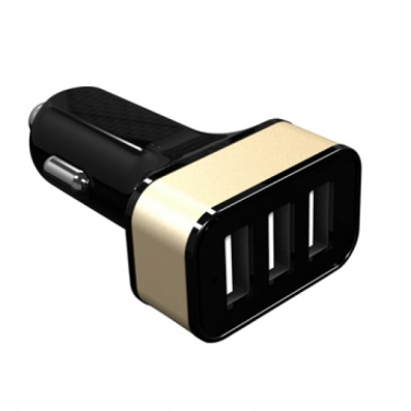 Logo trade corporate gifts picture of: Car Charger with 3 USB ports