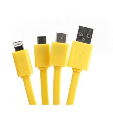 Logo trade promotional item photo of: Personalized charging cable 3in1