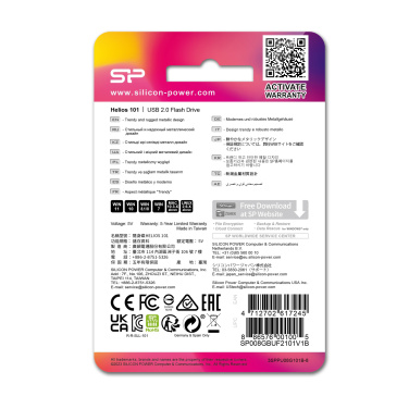 Logo trade corporate gifts image of: Pendrive silicon power helios 101 2.0