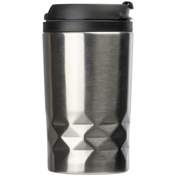 Logo trade corporate gift photo of: Stainless steel mug with lid ROMA 250 ml