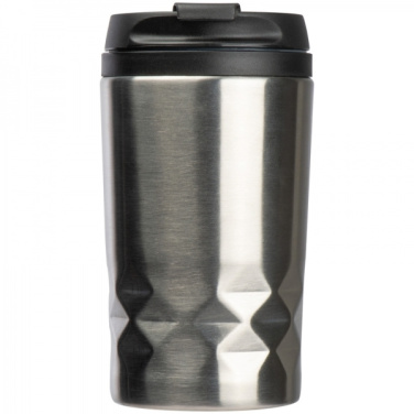 Logotrade promotional product picture of: Stainless steel mug with lid ROMA 250 ml