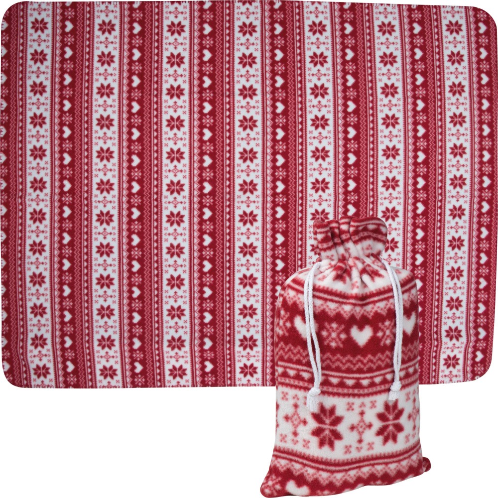 Logotrade promotional item image of: Christmassy blanket DEBRECEN