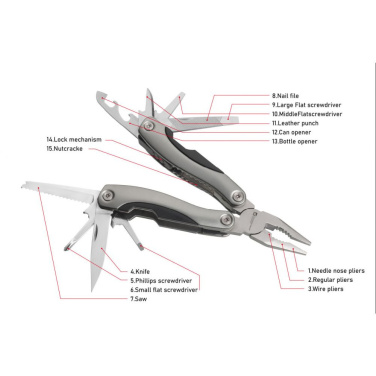 Logotrade promotional giveaways photo of: Multitool ARMADOR NEW Schwarzwolf