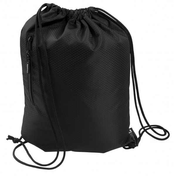Logo trade corporate gifts picture of: Drawstring bag NUNAVUT Schwarzwolf