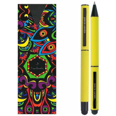 Logotrade promotional item picture of: Writing set touch pen, soft touch CELEBRATION Pierre Cardin