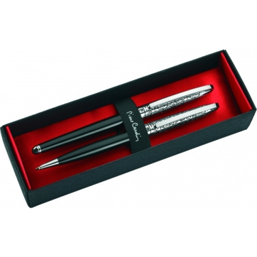 Logo trade promotional giveaways image of: Writing set ballpoint pen & fountain pen JACQUES Pierre Cardin