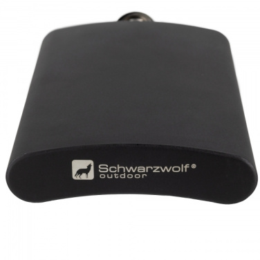 Logotrade promotional merchandise picture of: Hip flask MADONIE Schwarzwolf