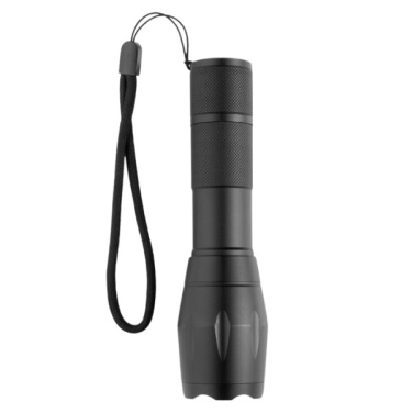 Logo trade advertising products picture of: Flashlight DELGADA Schwarzwolf