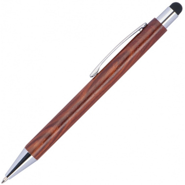 Logo trade promotional item photo of: Wooden ballpen BILZEN