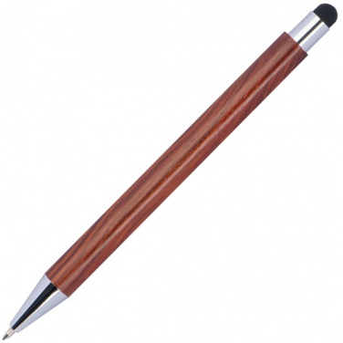 Logo trade promotional merchandise picture of: Wooden ballpen BILZEN