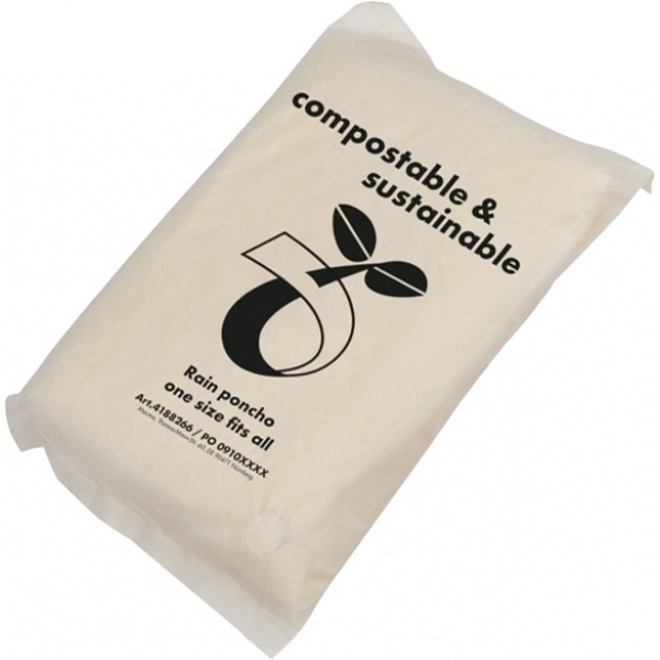 Logo trade promotional merchandise picture of: Rain poncho FLEURUS