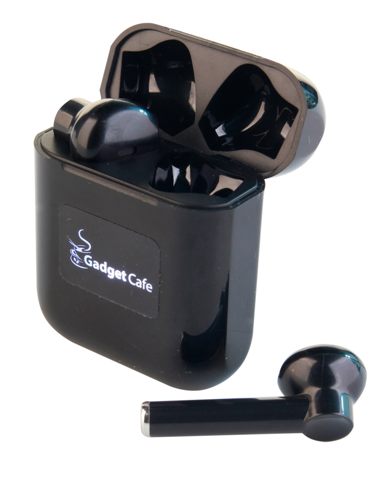 Logo trade promotional giveaways image of: Wireless earbuds with light up logo