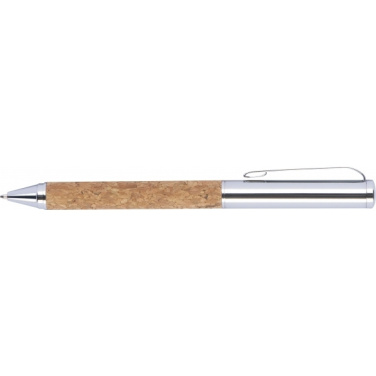 Logotrade business gift image of: Twist-ballpen metal and cork LILLEHAMMER