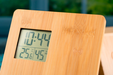 Logotrade promotional giveaway picture of: Bamboo weather station GRANADA