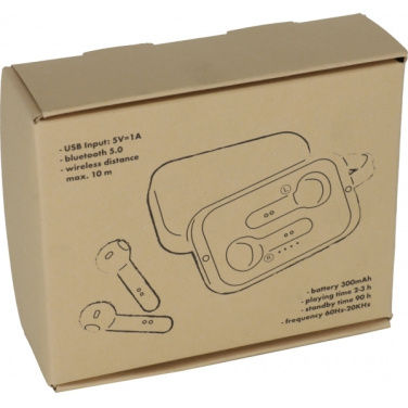 Logo trade promotional item photo of: Bluetooth earbuds BARCELONA