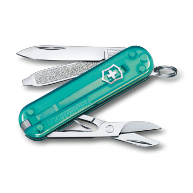 Logo trade promotional item photo of: Pocket knife Classic SD transparent Victorinox