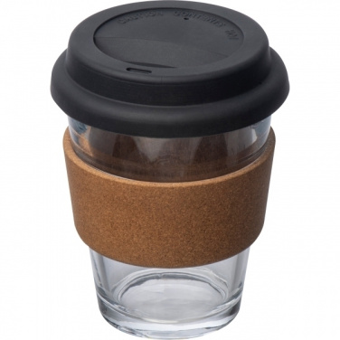 Logotrade promotional giveaway picture of: Glass drinking cup WROCŁAW 350ml