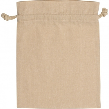 Logo trade promotional merchandise image of: Recycled cotton bag PASADENA
