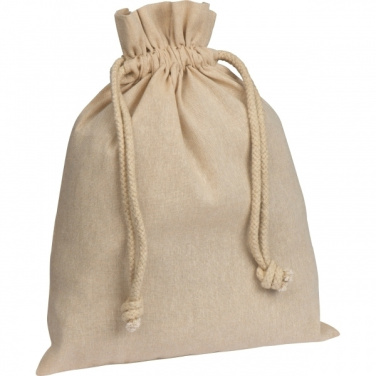 Logo trade business gift photo of: Recycled cotton bag PASADENA