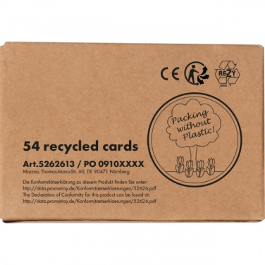 Logo trade business gifts image of: Playing cards NEW CASTLE