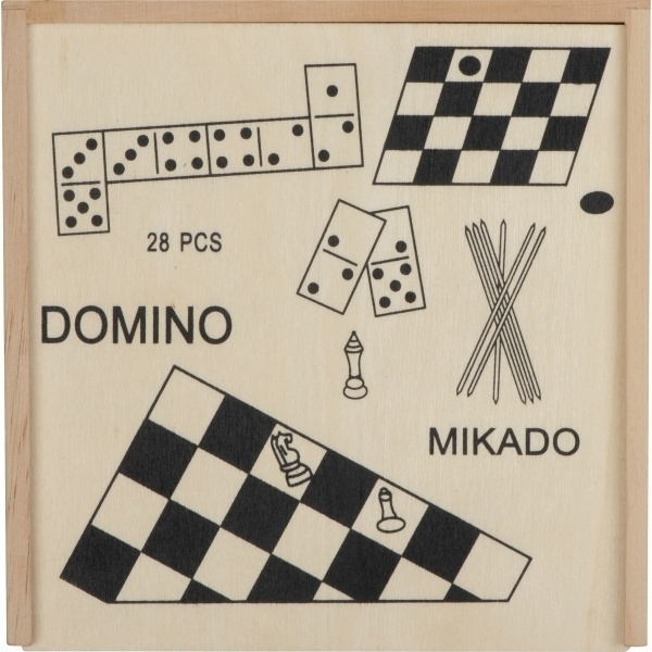 Logotrade promotional items photo of: Wooden game collection RIGA