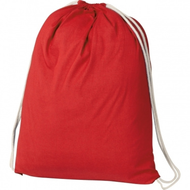 Logo trade advertising products picture of: Cotton gym bag BUDAPEST