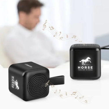 Logotrade business gift image of: Mini speaker with enlighted logo for engraving