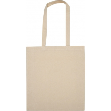 Logo trade promotional merchandise picture of: Organic cotton bag with bottom fold INNSBRUCK