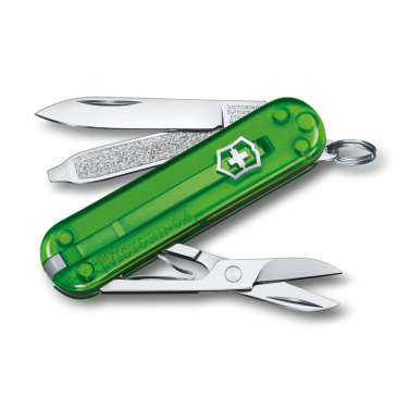 Logo trade promotional giveaway photo of: Pocket knife Classic SD transparent Victorinox