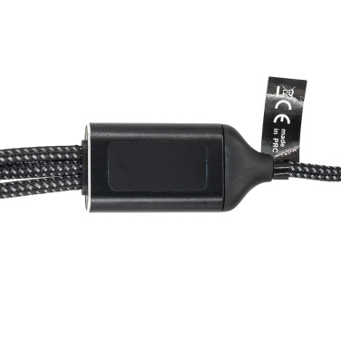 Logotrade promotional merchandise picture of: 3 in 1 cable with elighted logo Pierre Cardin