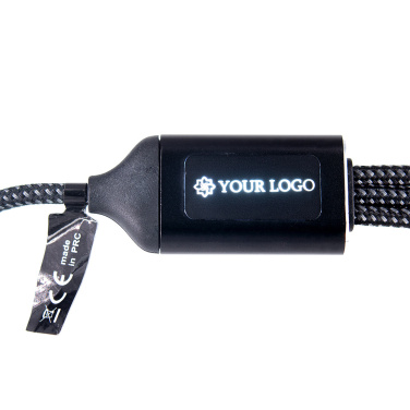 Logotrade business gift image of: 3 in 1 cable with elighted logo Pierre Cardin