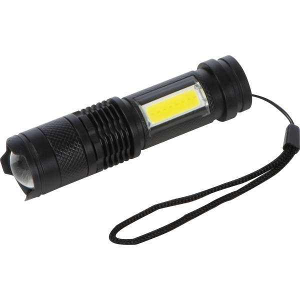 Logo trade promotional products picture of: Rechargeable flashlight AARHUS
