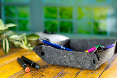 Logo trade promotional merchandise image of: Felt key trey EDMONTON