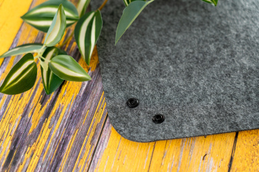 Logo trade business gifts image of: Felt key trey EDMONTON