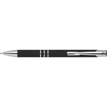 Logo trade promotional items picture of: Semi gel pen soft touch DUNMORE