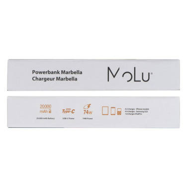 Logotrade promotional giveaway image of: Power bank 20 000 mAh MARABELLA MoLu