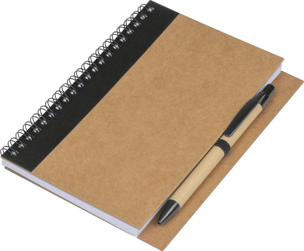 Logo trade promotional giveaways image of: Spiral notebook Ravenna