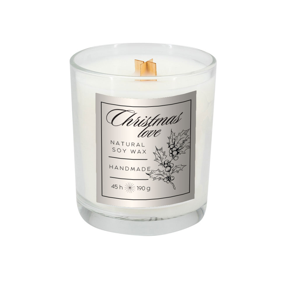 Logotrade corporate gift image of: Soy candle 190g Christmas love