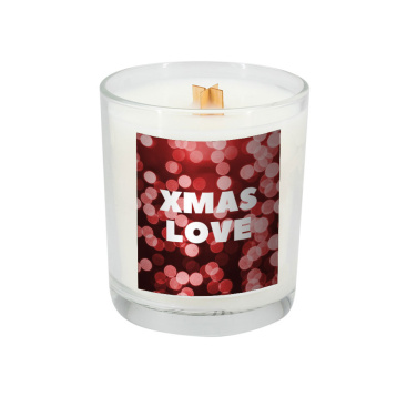 Logotrade business gift image of: Soy candle 190g Christmas love