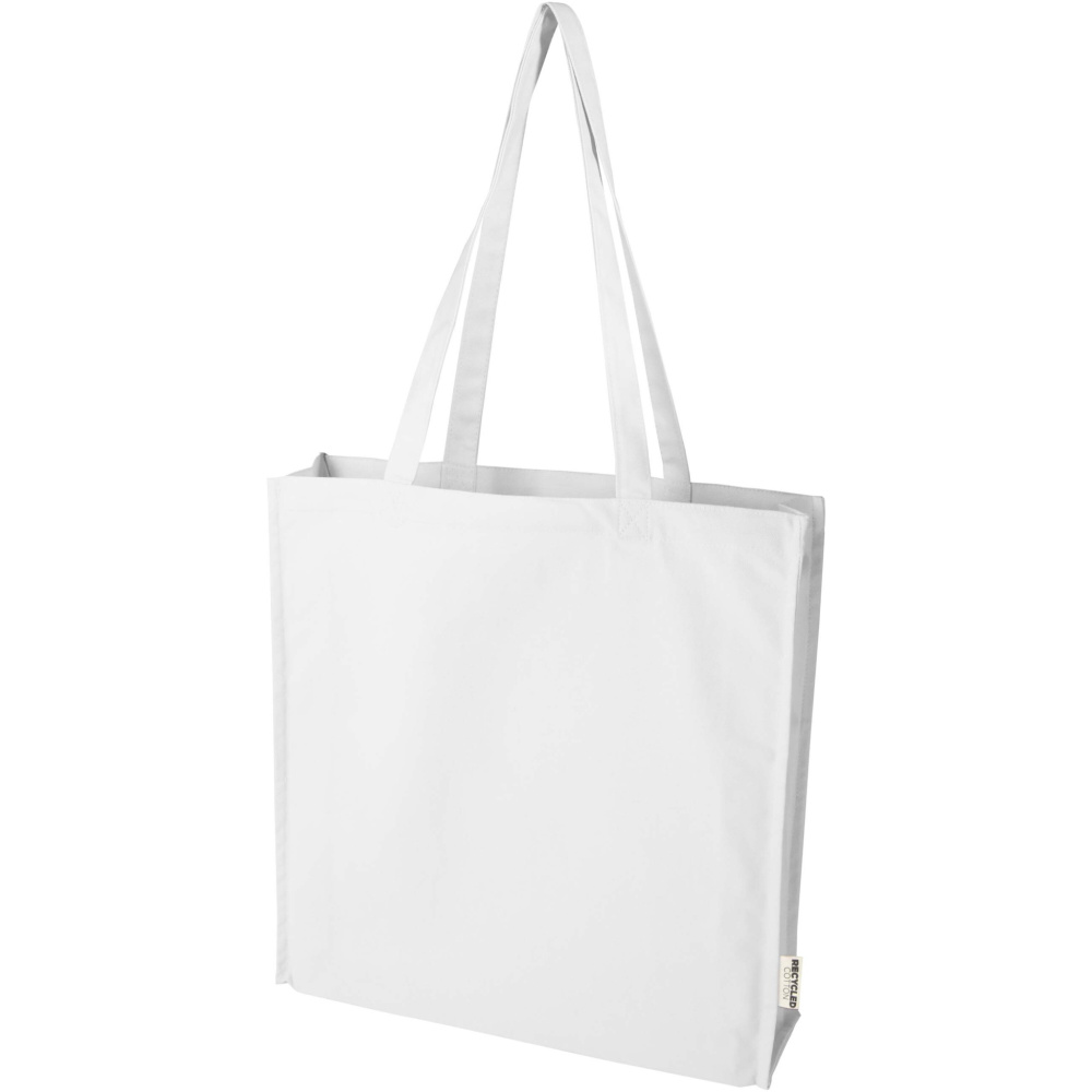 Logotrade promotional item picture of: Florida 270 g/m² GRS recycled gusset tote bag 14L