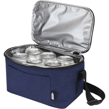 Logo trade corporate gifts picture of: Tundra 6-can GRS RPET cooler bag 5L