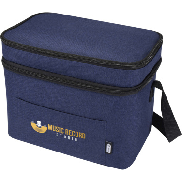 Logotrade promotional giveaway image of: Tundra GRS RPET double compartments cooler bag 13L