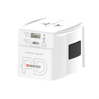 Logo trade advertising products picture of: SKROSS World Travel Adapter MUV 65W PD with USB C Cable