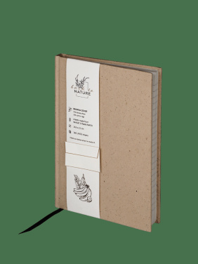 Logo trade promotional items image of: Recycled Banana Notebook 209734200