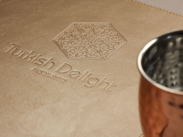 Logo trade corporate gifts image of: Menu cover 2091322