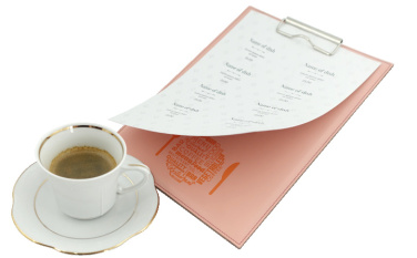 Logo trade corporate gifts image of: Clipboard menu 1028094