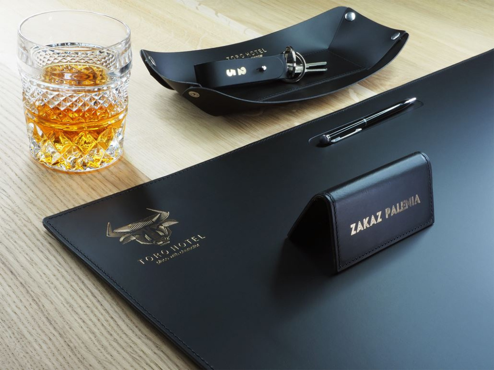 Logo trade promotional gifts image of: Reception desk blotter 1151094